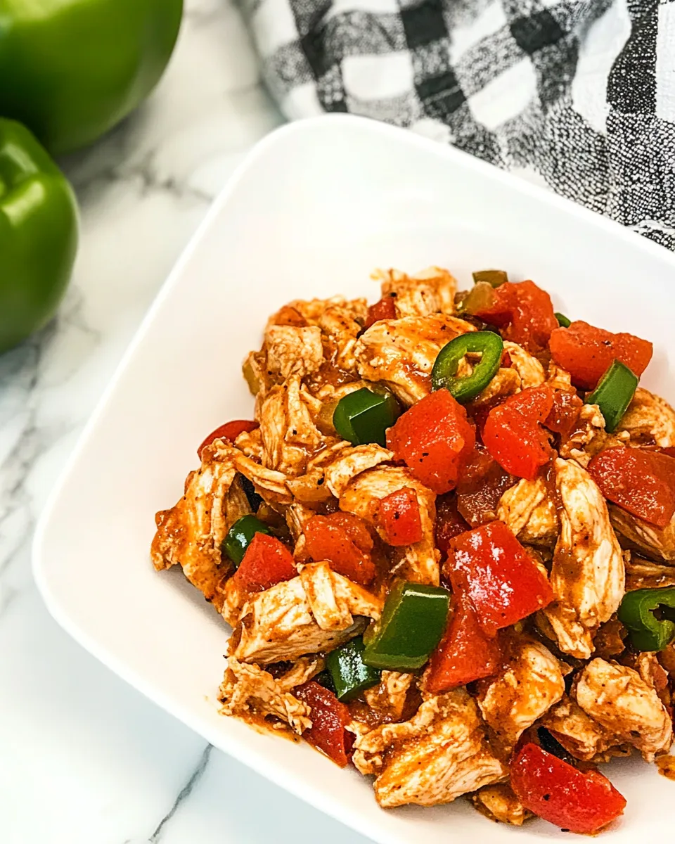 Healthy 3-Ingredient Taco Chicken shot