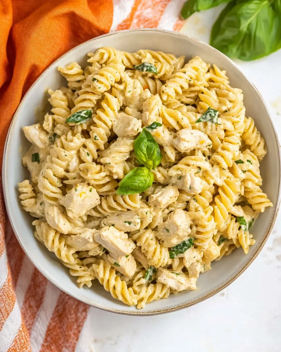 Delicious 30-Minute Gluten-Free Dairy-Free Creamy Chicken Pasta dish photo