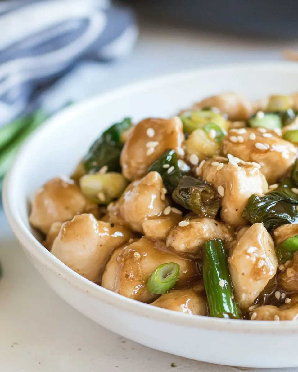 Healthy 30-Minute Mongolian Chicken (Paleo) food shot