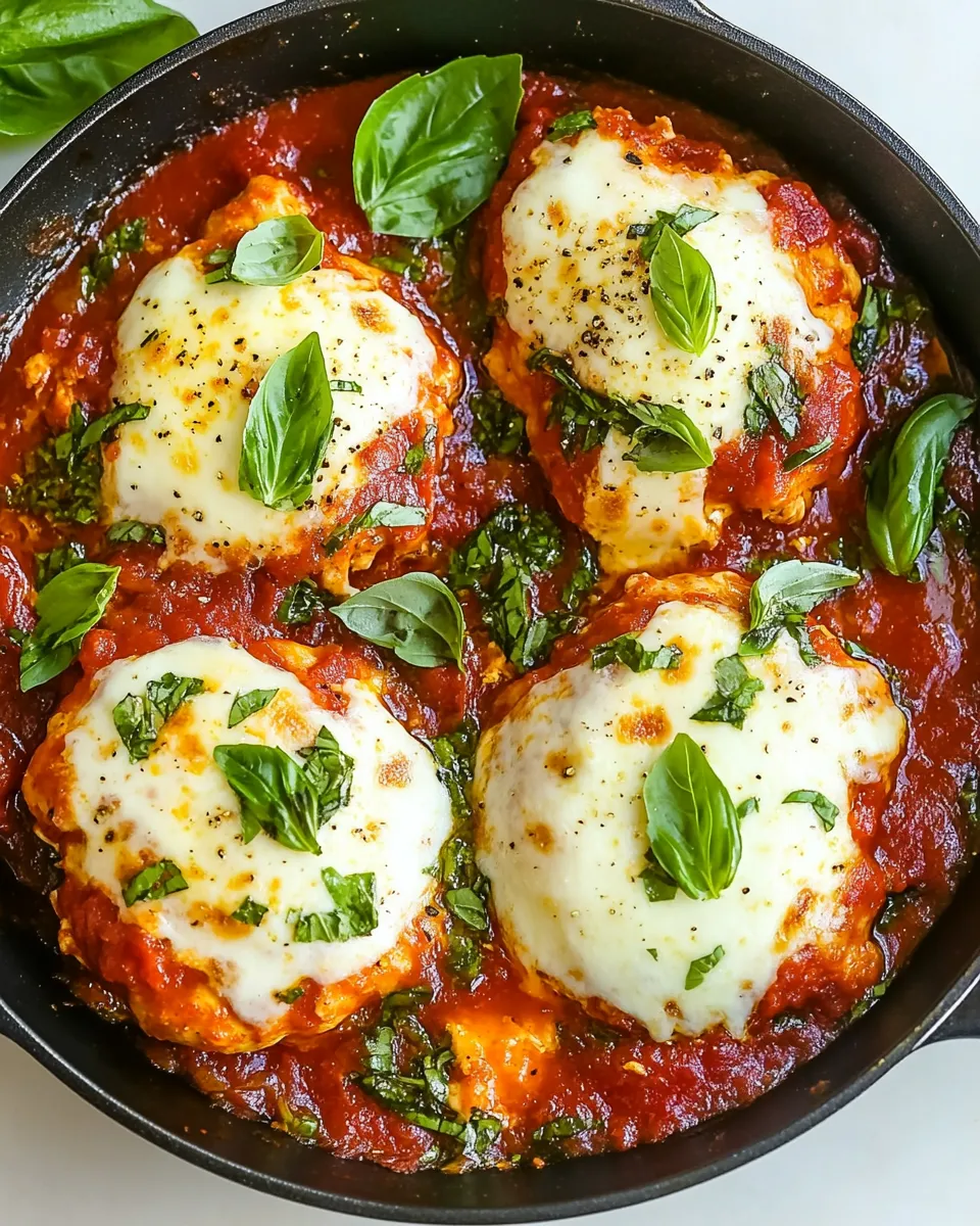 Easy 30-Minute Mozzarella Chicken Skillet recipe image