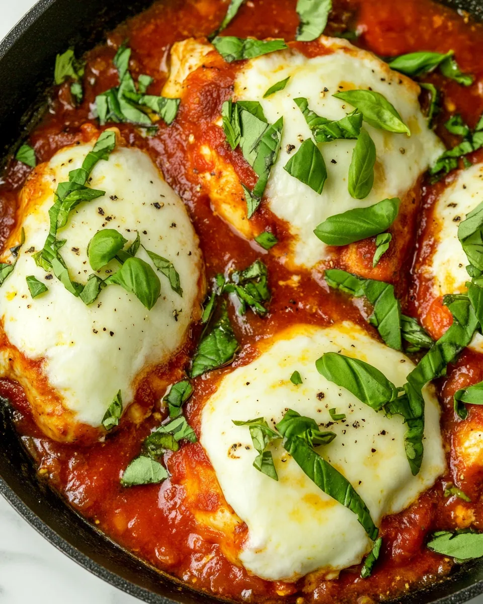Delicious 30-Minute Mozzarella Chicken Skillet dish photo