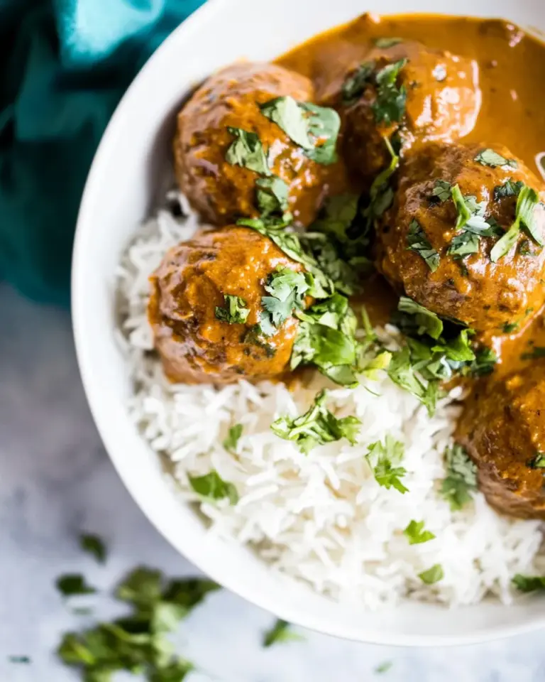 Homemade 30 Minute Butter Chicken Meatballs. recipe photo