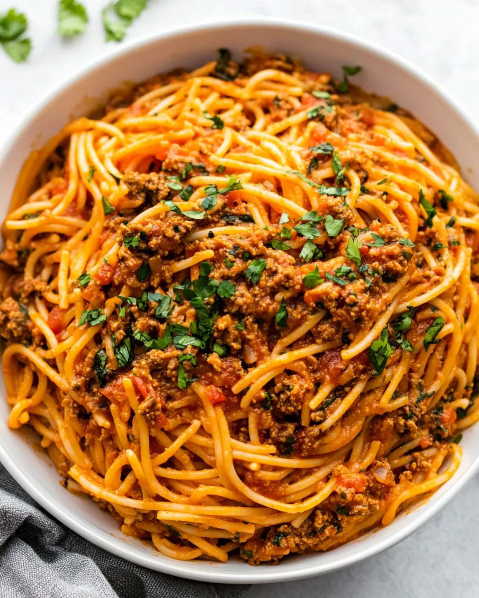 Easy 30 Minute Taco Spaghetti photo