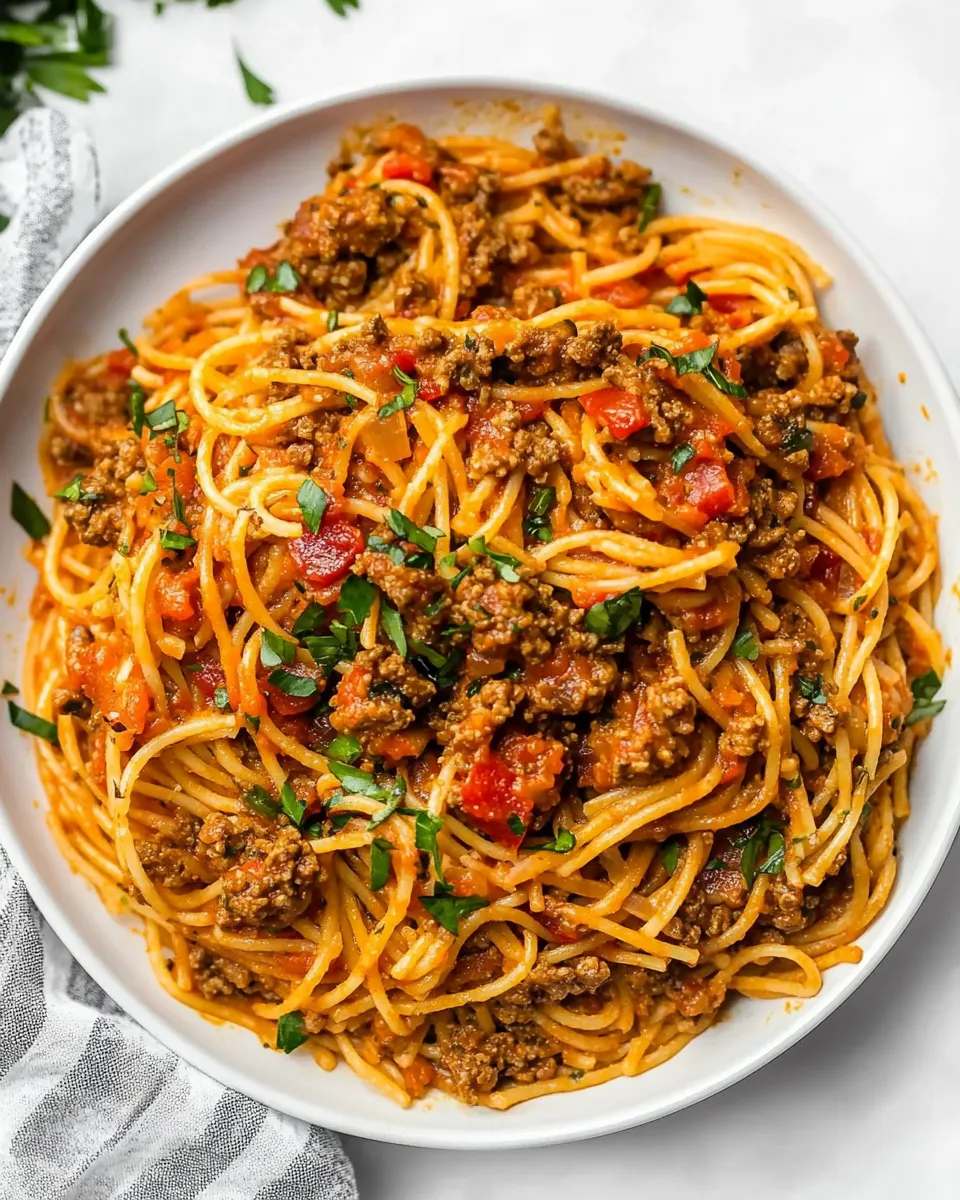 Quick 30 Minute Taco Spaghetti image