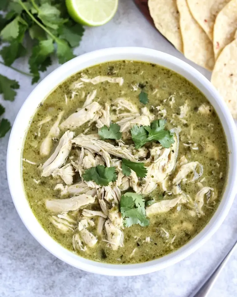 Homemade 4-Ingredient Instant Pot Chicken Chile Verde recipe photo