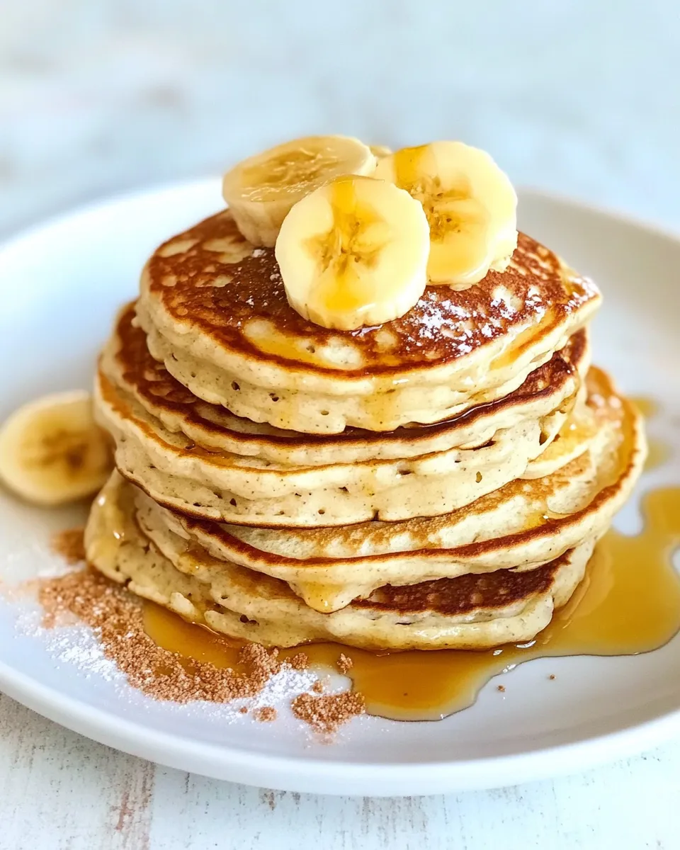 Easy 4-Ingredient Protein Pancakes food shot