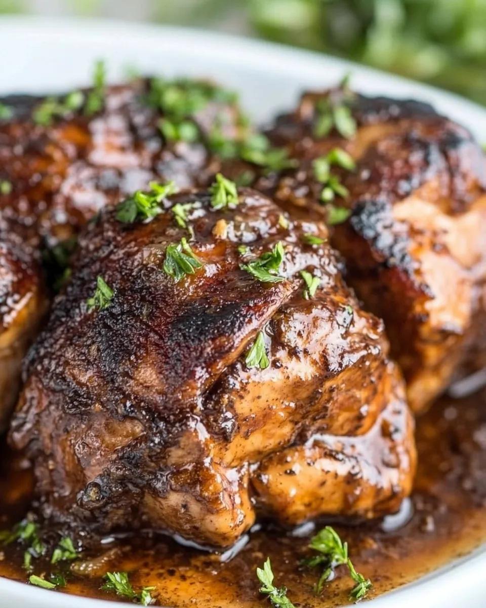 Homemade 5-Ingredient Slow Cooker Balsamic Chicken recipe photo