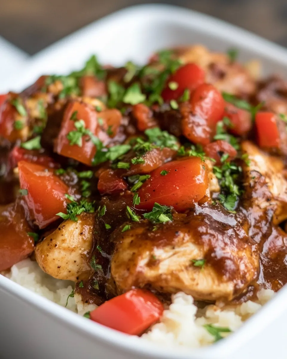 Classic 5-Ingredient Slow Cooker Balsamic Chicken dish photo