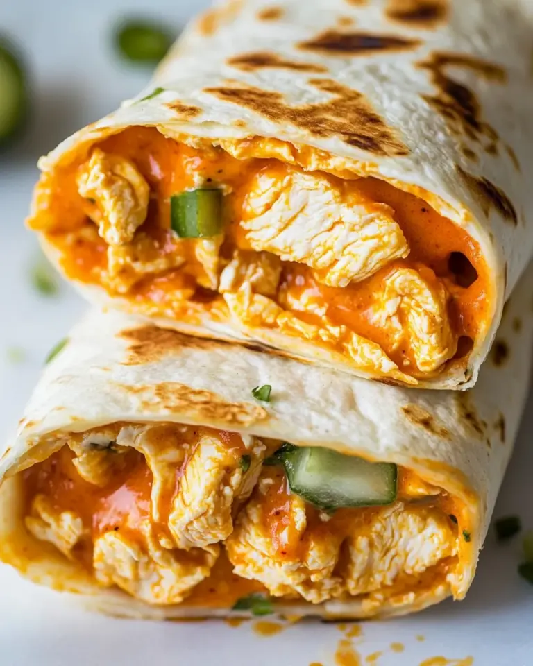 Homemade 5 Minute Buffalo Chicken Wraps recipe photo