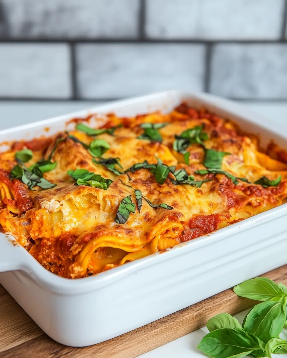 Delicious A Nice Cheese Lasagna shot