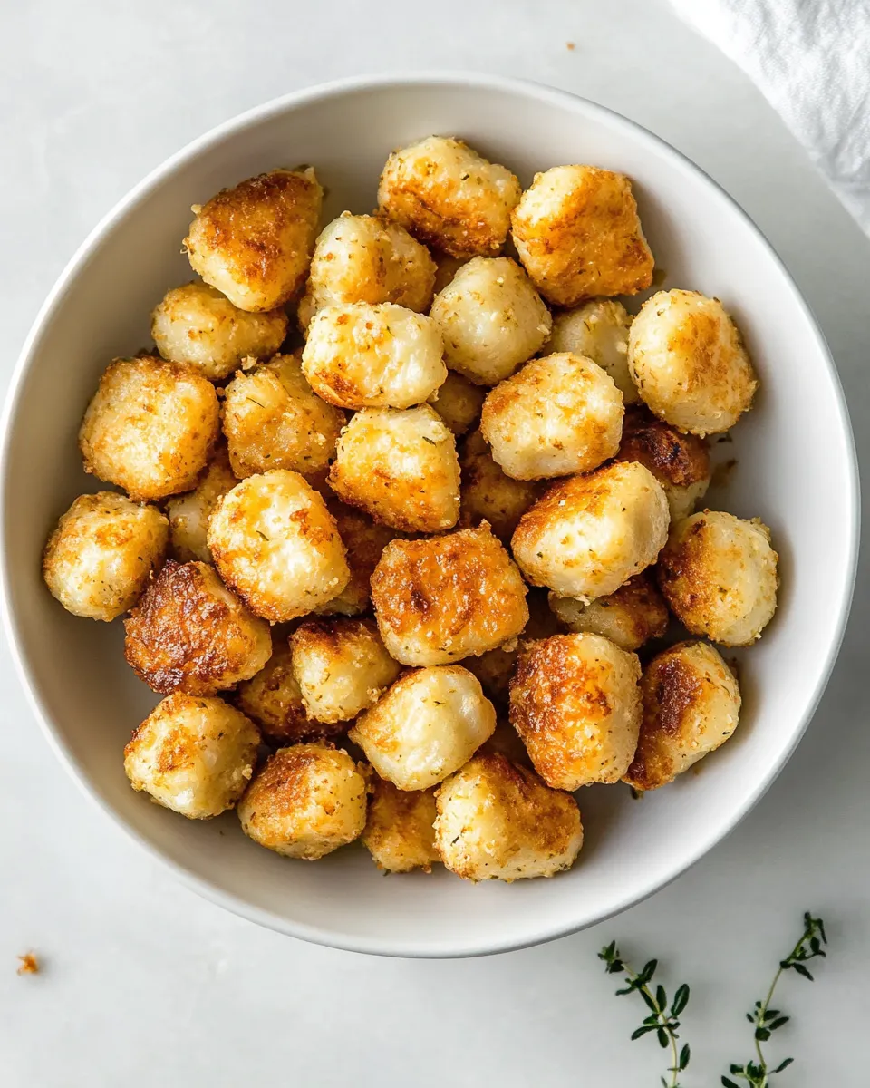 Healthy Air-Fryer Cauliflower Gnocchi recipe photo