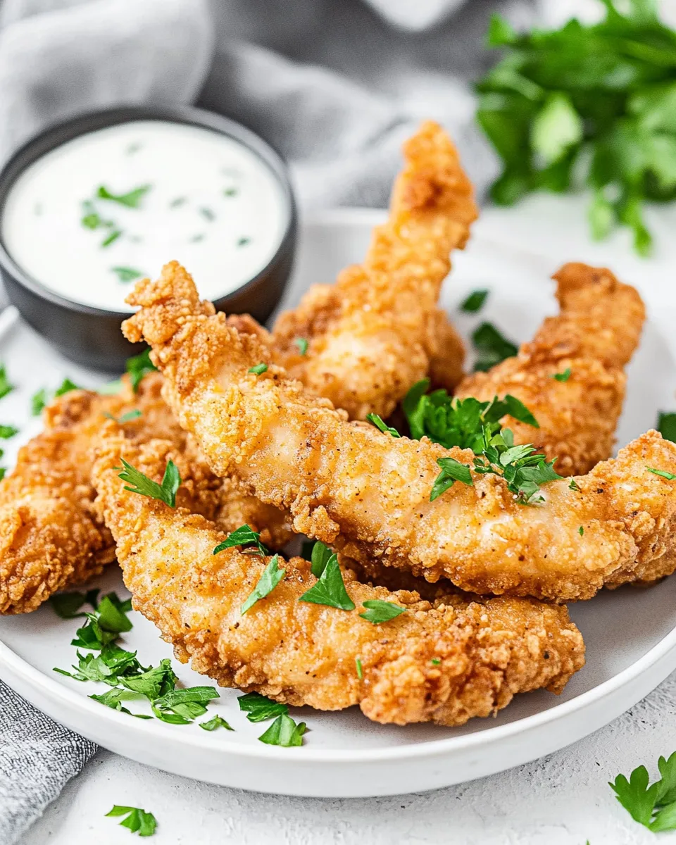 Classic Air-Fryer Frozen Chicken Tenders image