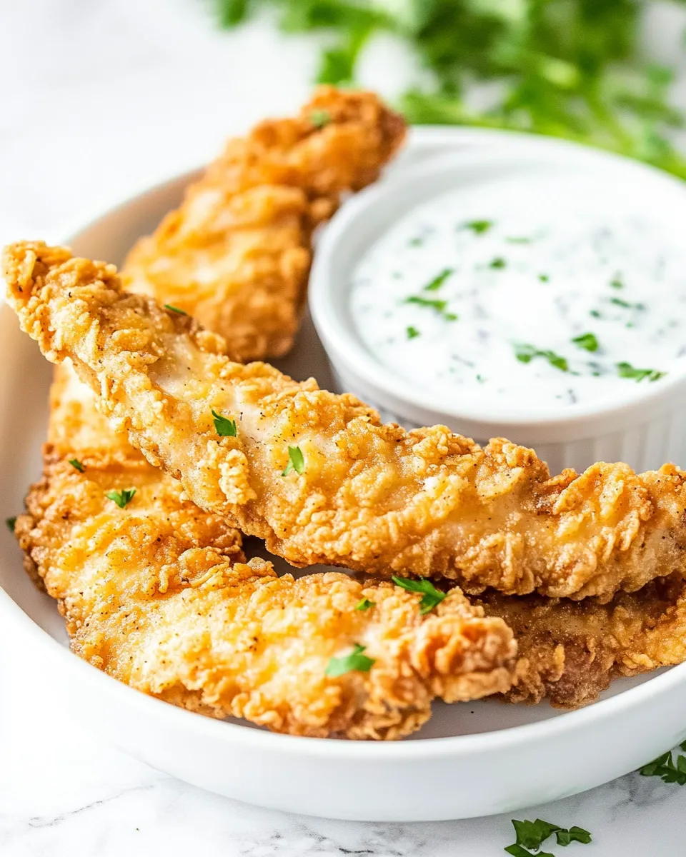 Easy Air-Fryer Frozen Chicken Tenders recipe photo