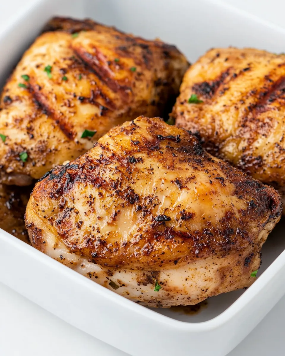 Quick Air-Fryer Frozen Chicken Thighs recipe photo