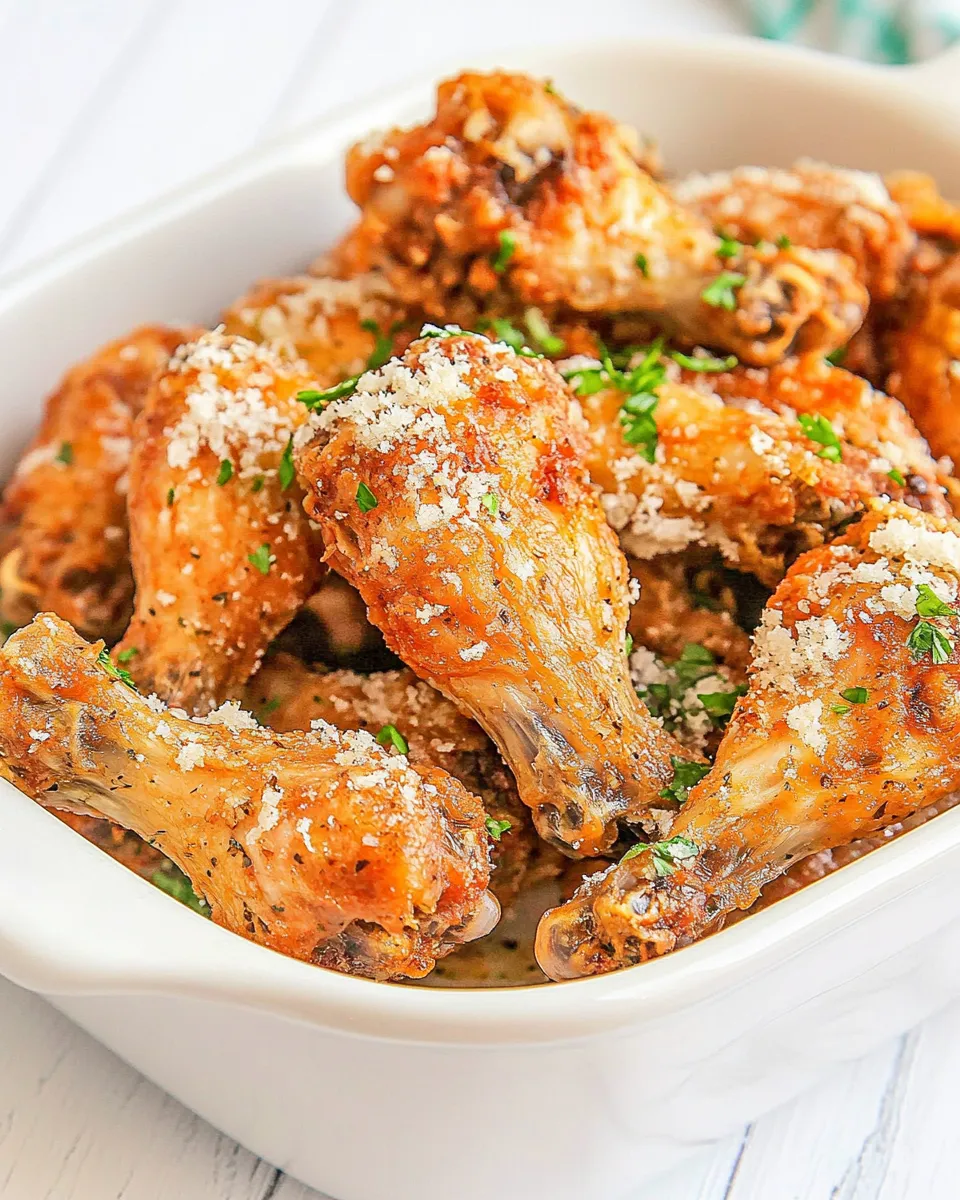 Easy Air-Fryer Garlic And Parmesan Chicken Wings photo