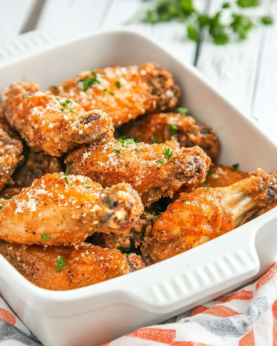 Best Air-Fryer Garlic And Parmesan Chicken Wings recipe photo