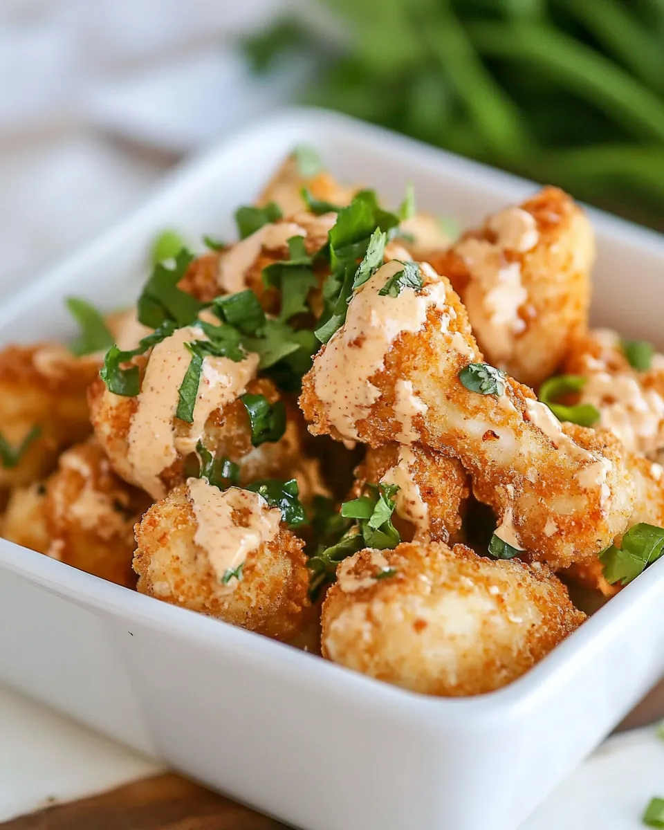 Delicious Air Fryer Bang Bang Chicken plate image
