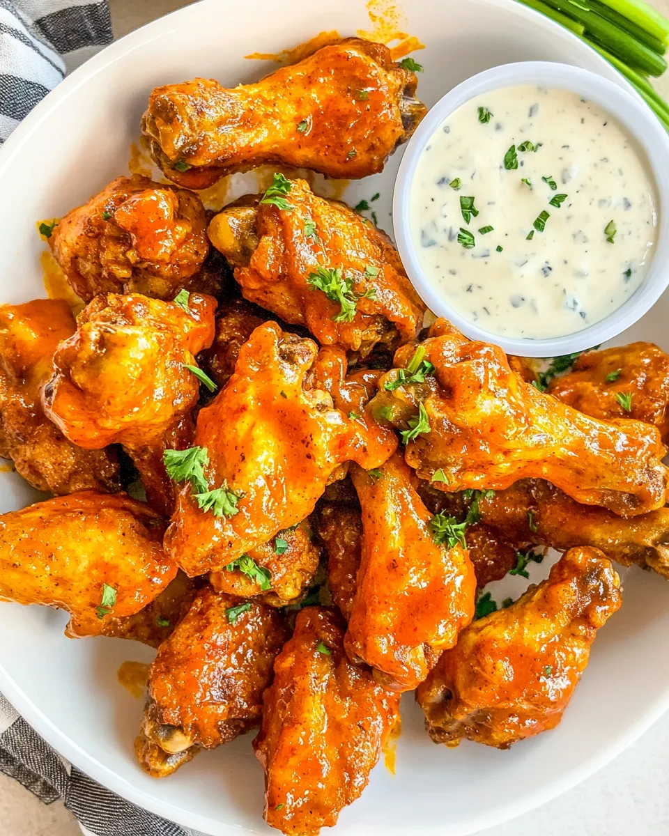 Easy Air Fryer Buffalo Chicken Wings recipe photo