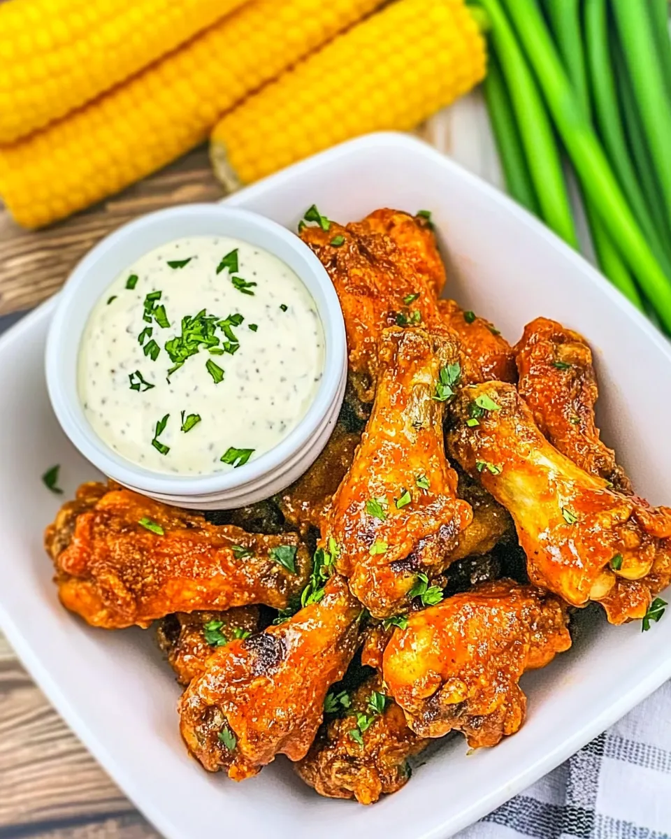 Delicious Air Fryer Buffalo Chicken Wings dish photo