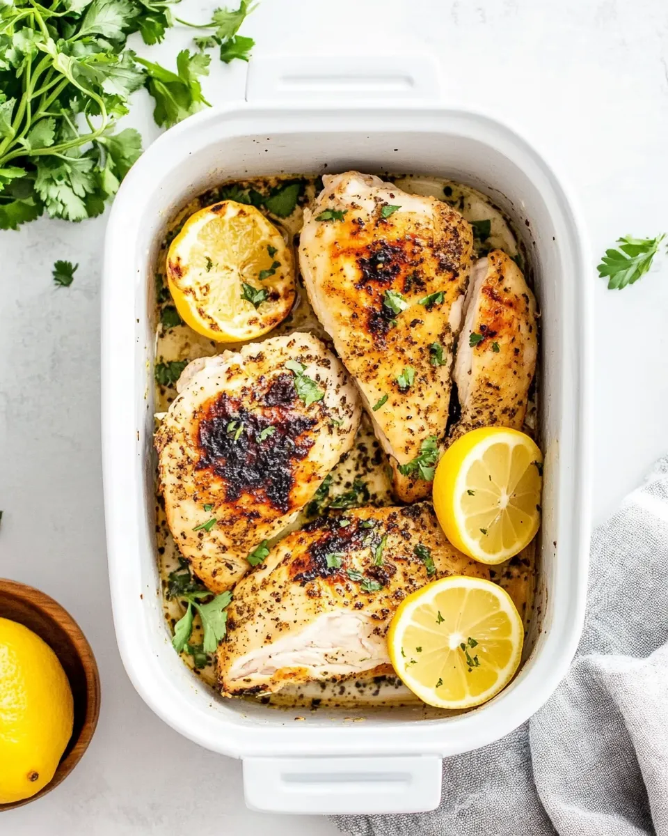 Delicious Air Fryer Lemon Chicken shot
