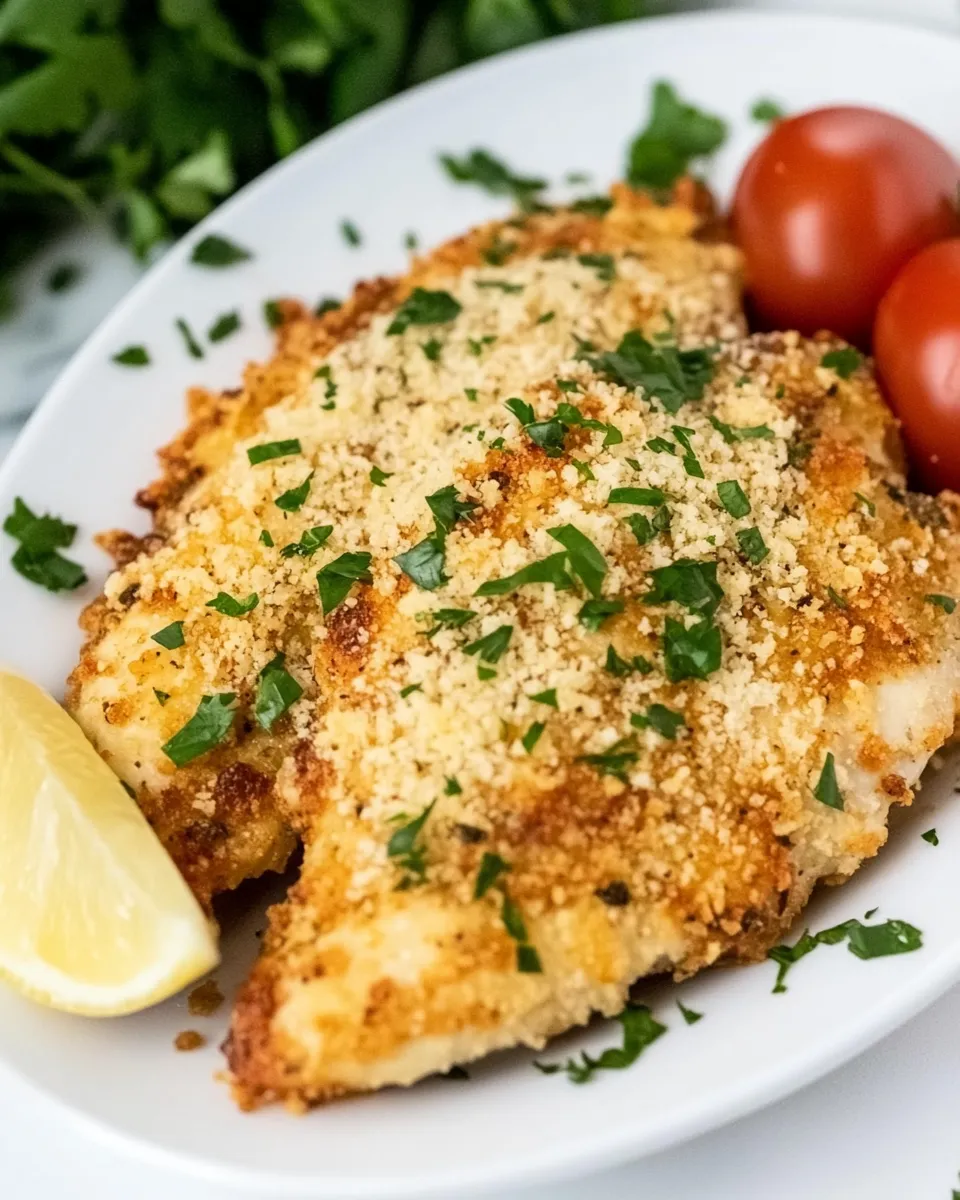 Quick Air Fryer Parmesan Crusted Chicken recipe photo