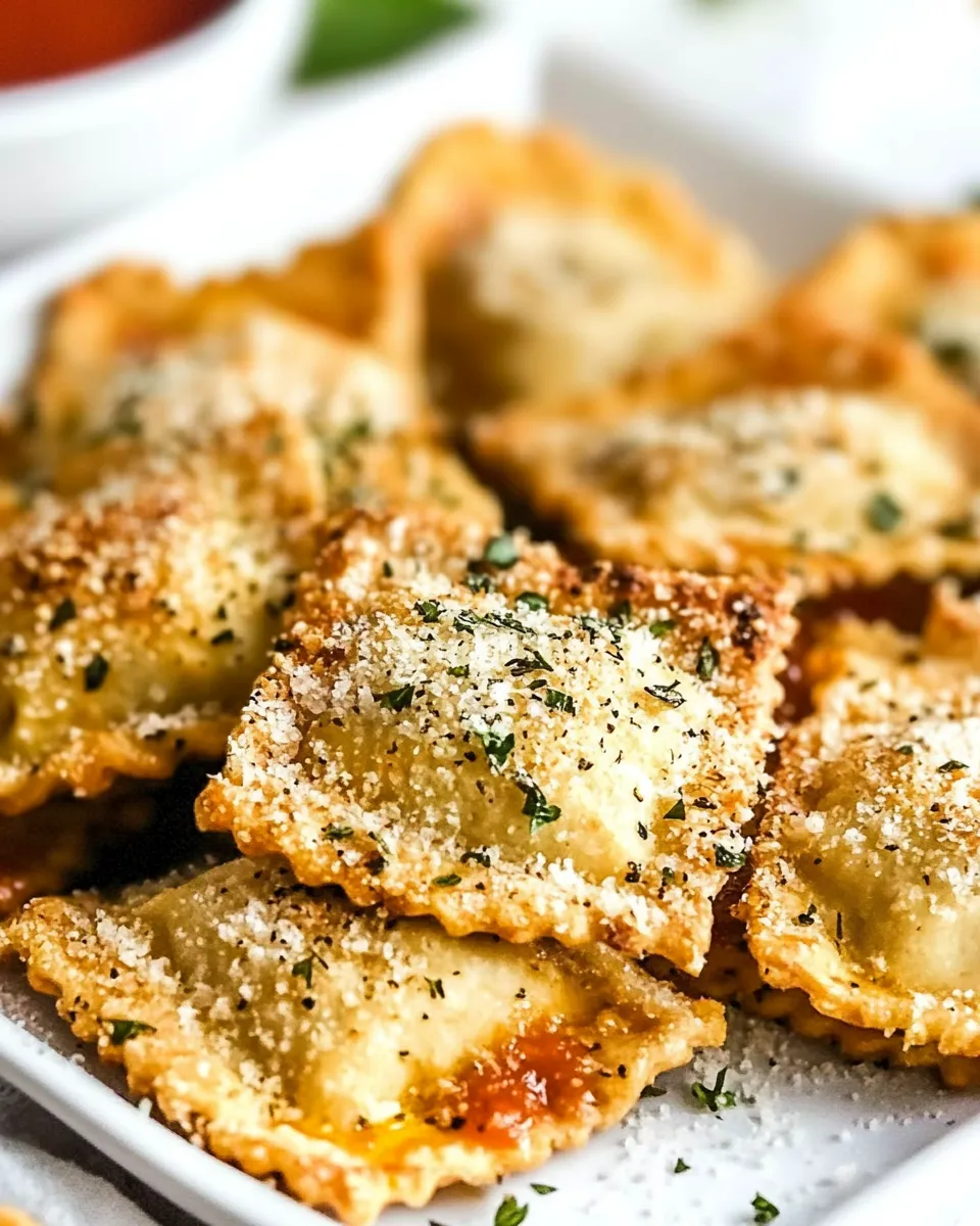Quick Air Fryer Ravioli dish photo