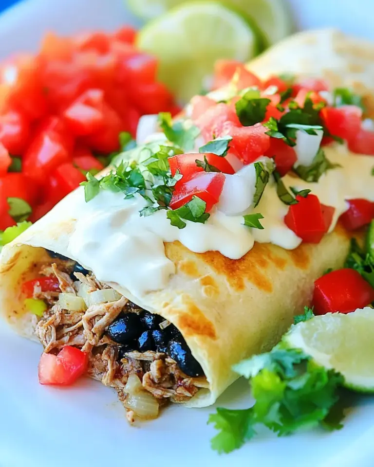 Homemade Air Fryer Shredded Beef Chimichanga Recipe photo
