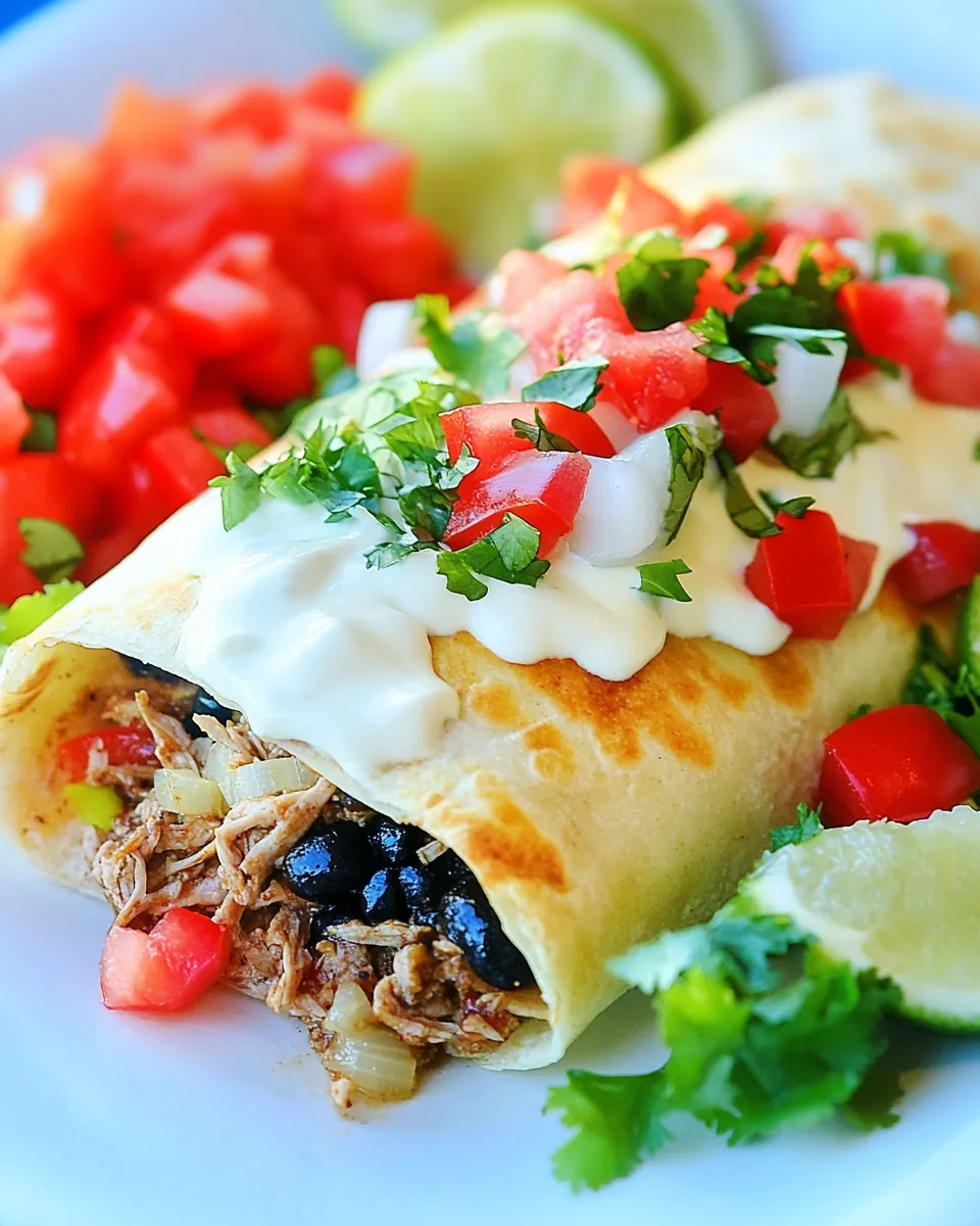 Homemade Air Fryer Shredded Beef Chimichanga Recipe photo