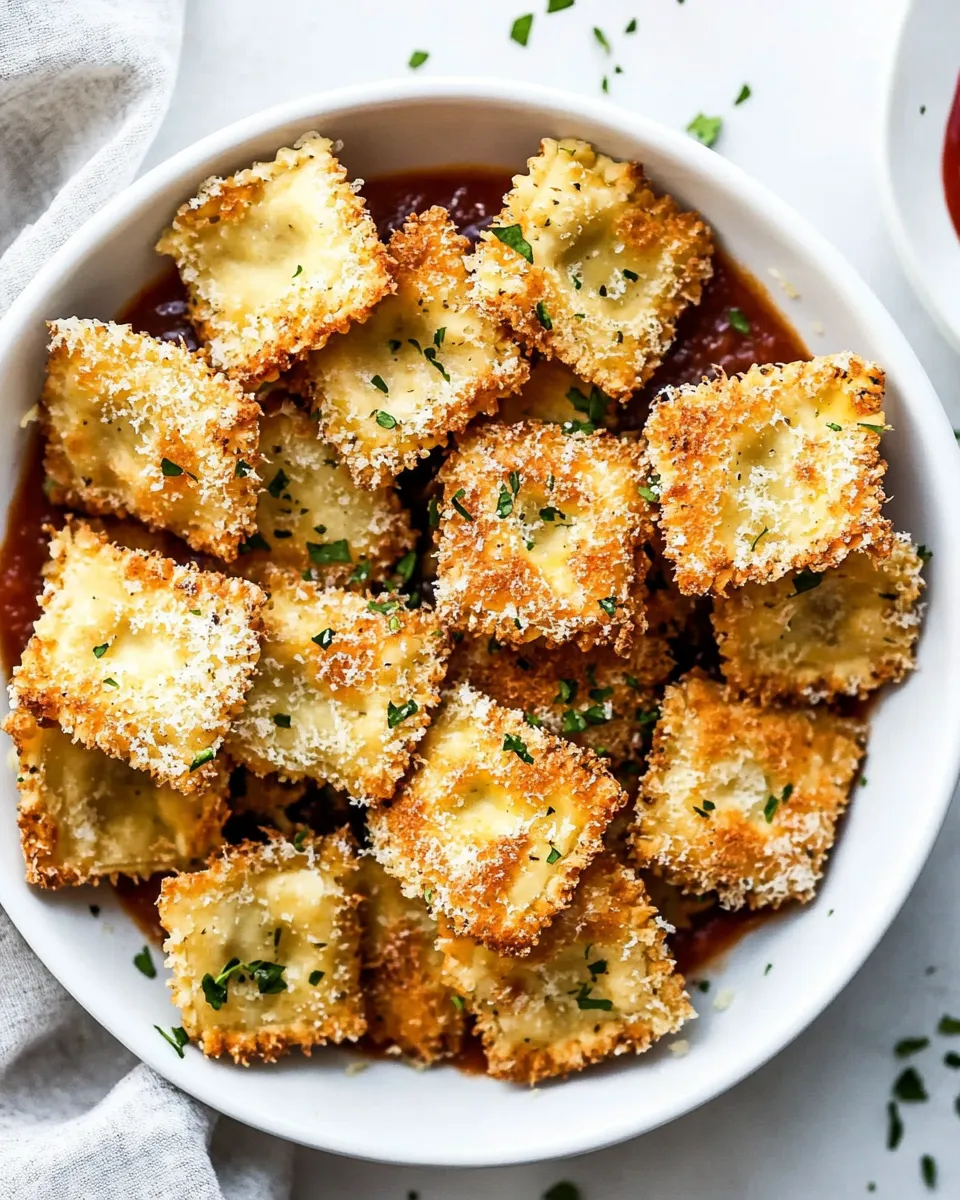 Homemade Air Fryer Toasted Ravioli recipe photo
