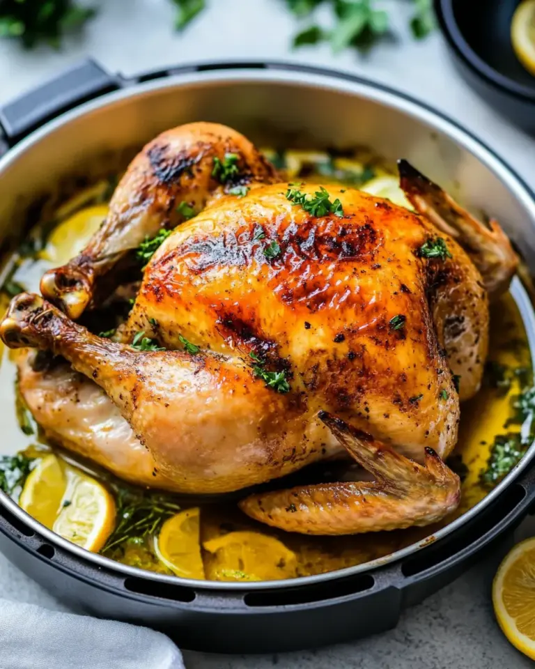 Easy Air Fryer Whole Chicken photo