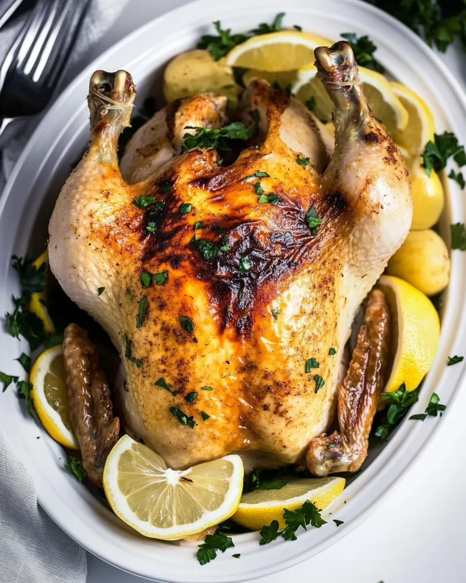 Classic Air Fryer Whole Chicken shot