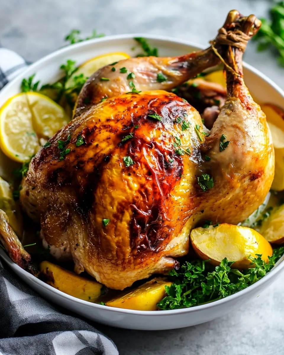 Healthy Air Fryer Whole Chicken dish photo