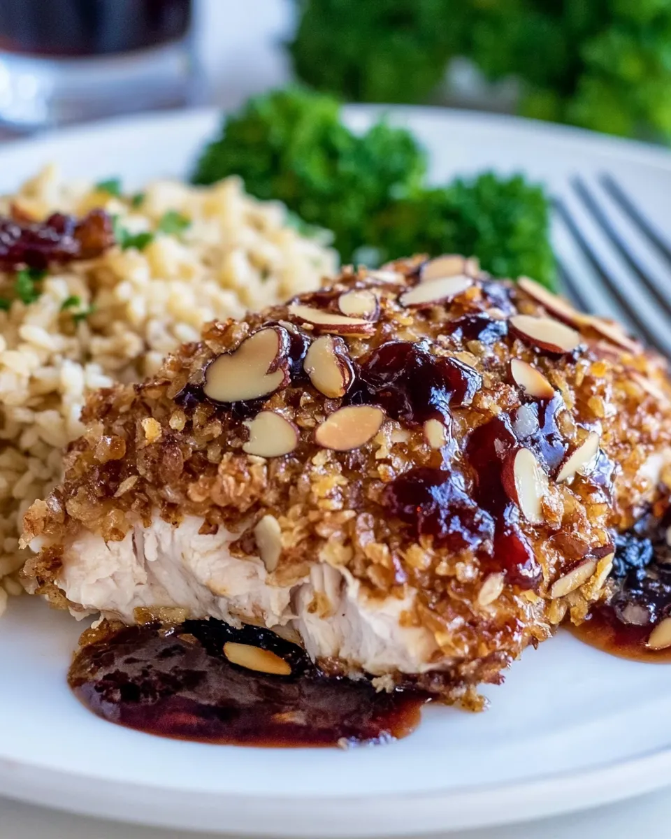 Easy Almond Crusted Chicken food shot