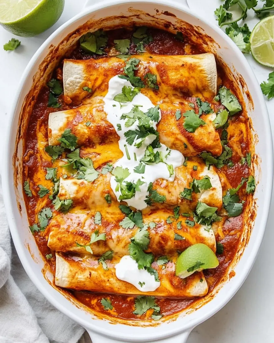 Classic Amazing Homemade Chicken Enchiladas image