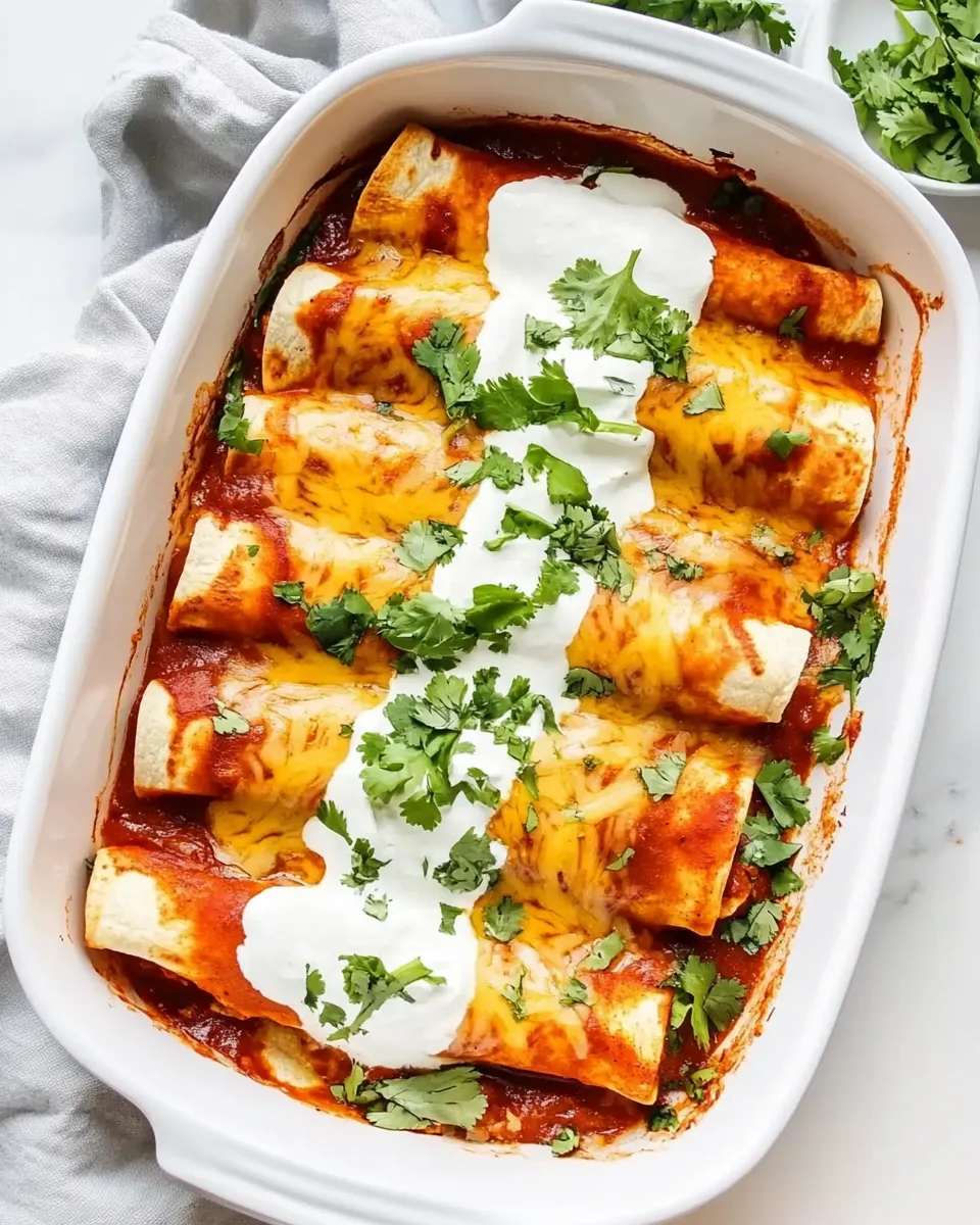 Easy Amazing Homemade Chicken Enchiladas recipe photo