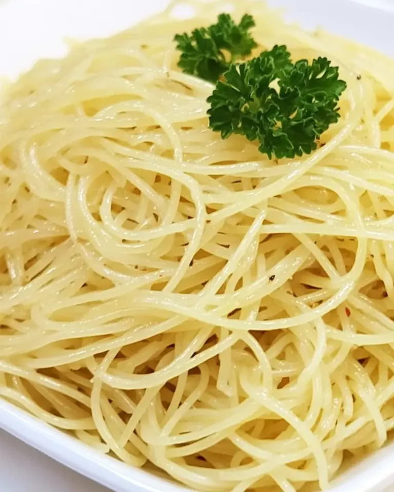 Homemade Angel Hair Aglio Olio by Emeril Lagasse photo