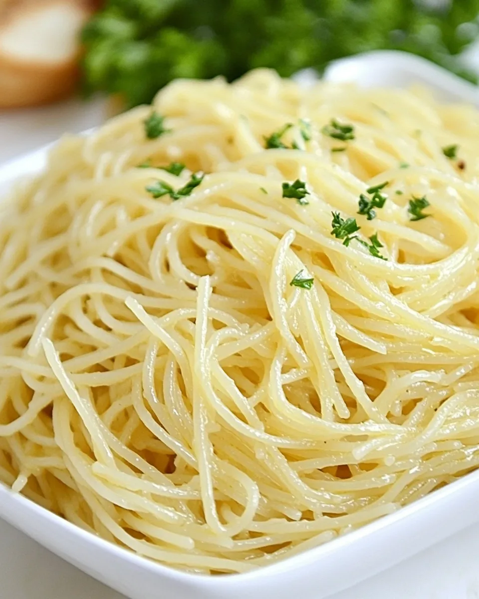 Easy Angel Hair Aglio Olio by Emeril Lagasse recipe photo