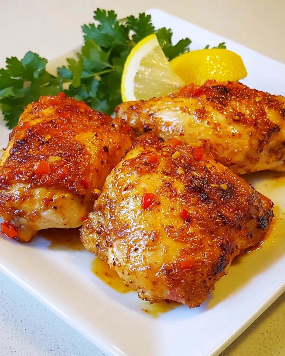 Delicious Aromatic Lemon Chili Chicken image
