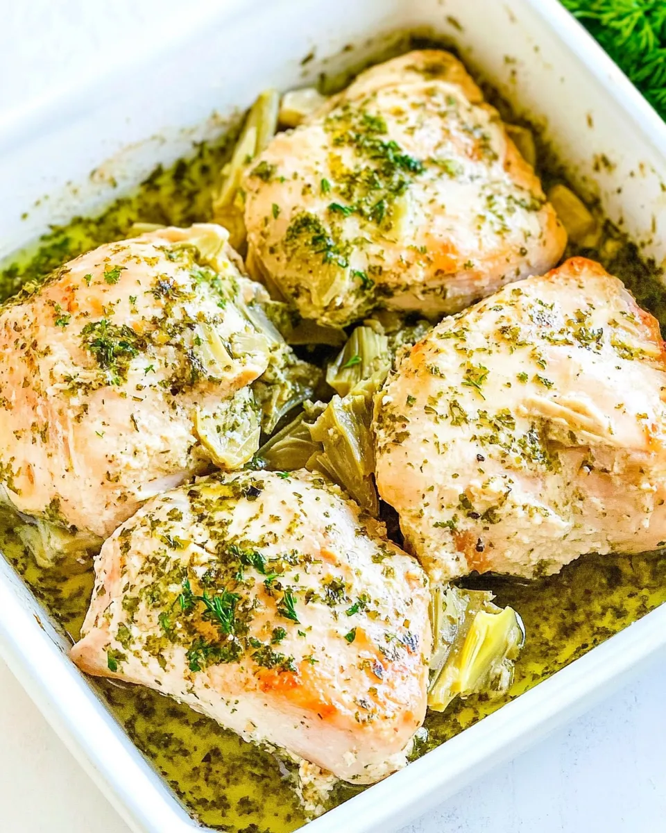 Healthy Artichoke Chicken (Low-Carb & Keto-Friendly) shot