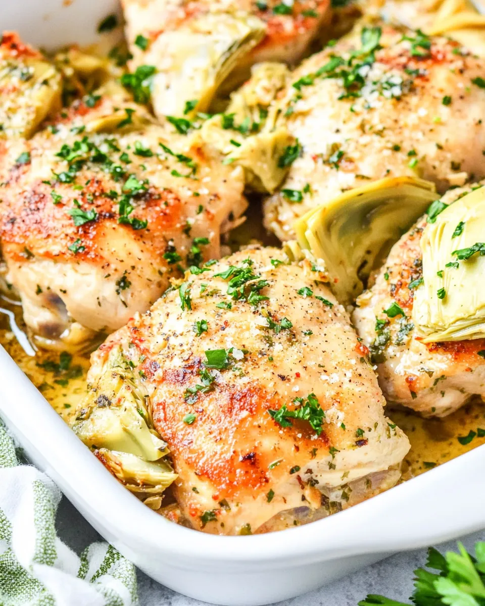 Quick Artichoke Chicken (Low-Carb & Keto-Friendly) recipe image