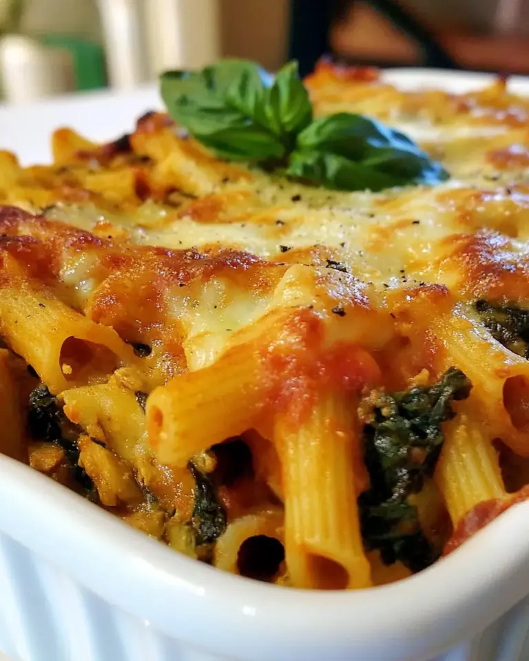 Homemade Artichoke & Spinach Penne Casserole photo