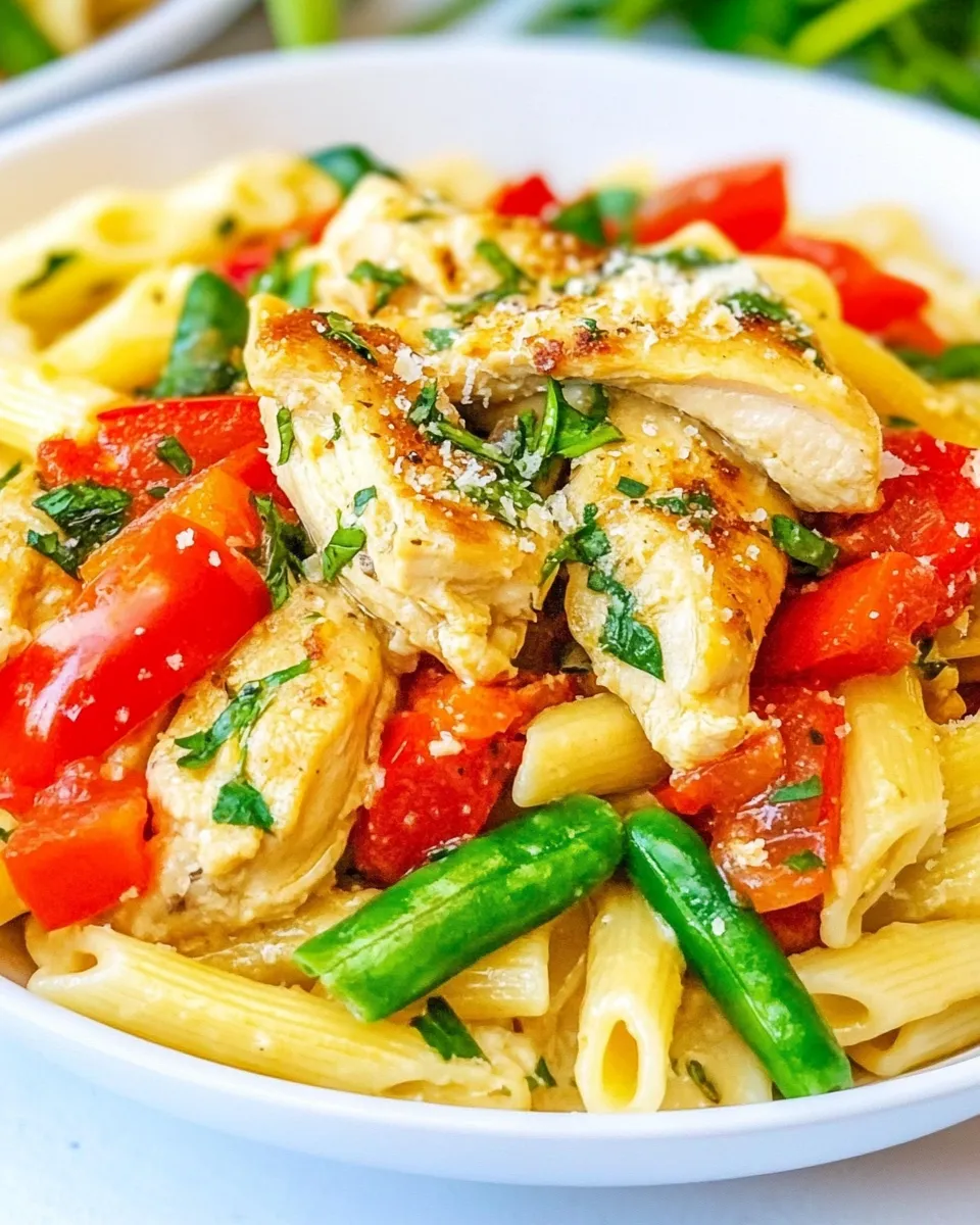 Classic Asiago Chicken and Pasta recipe photo