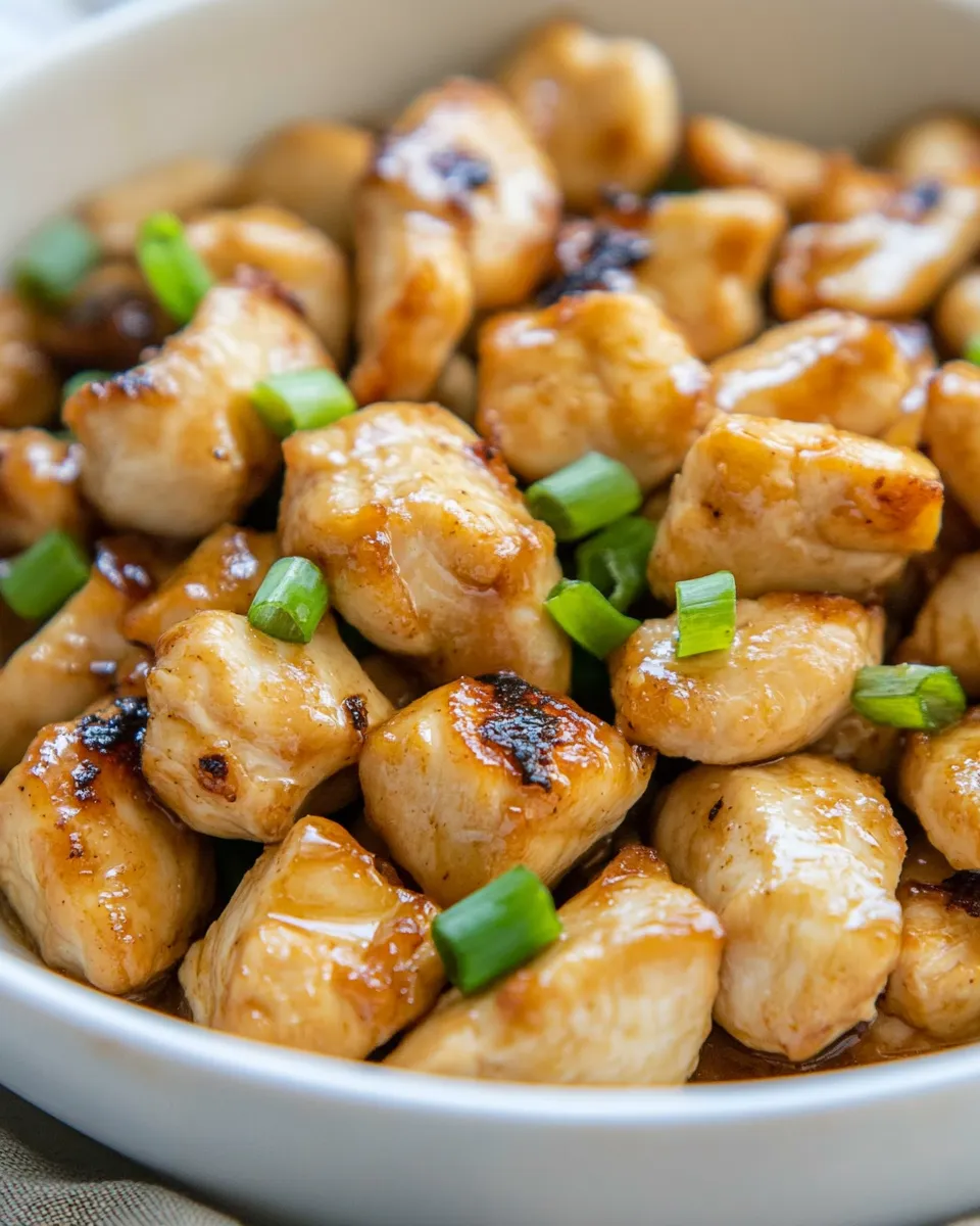 Easy Asian Air Fryer Chicken Bites dish photo