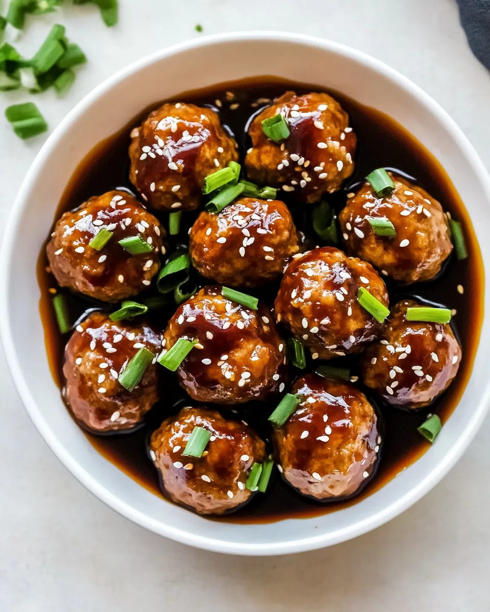 Homemade Asian Chicken Meatballs photo