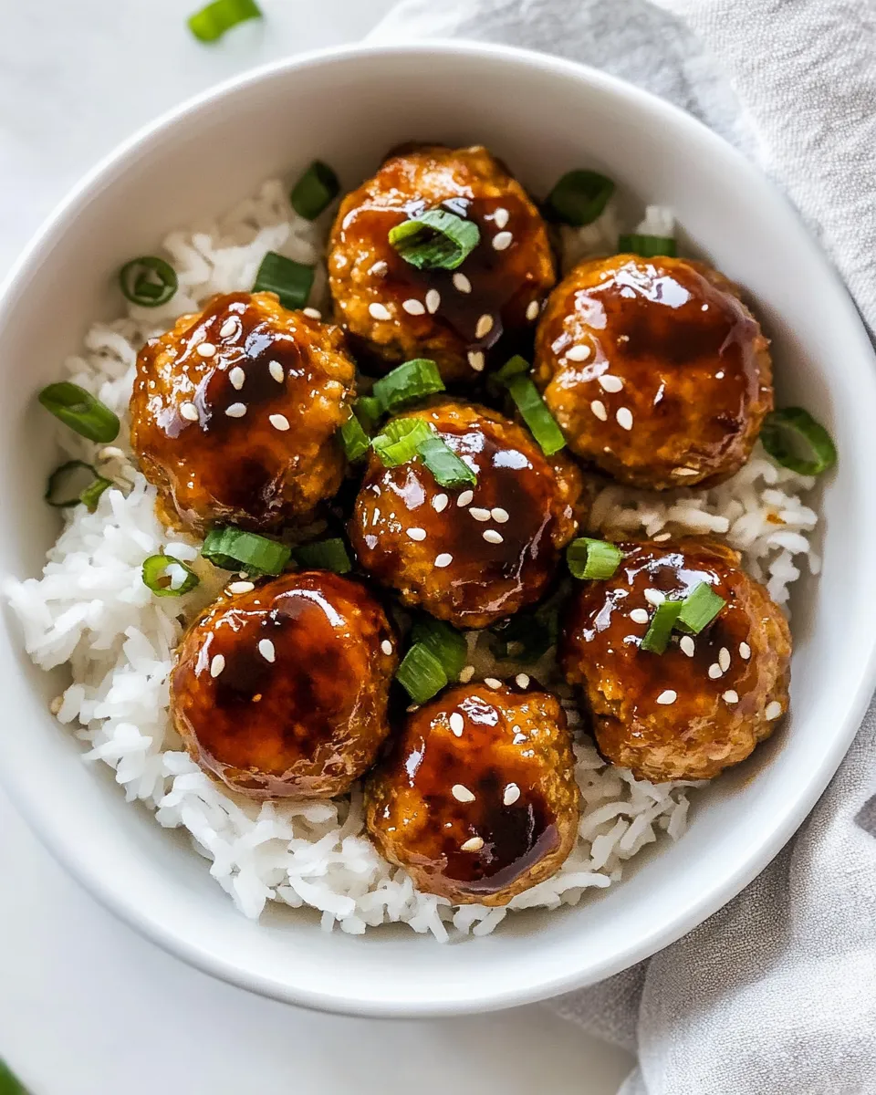 Classic Asian Chicken Meatballs image