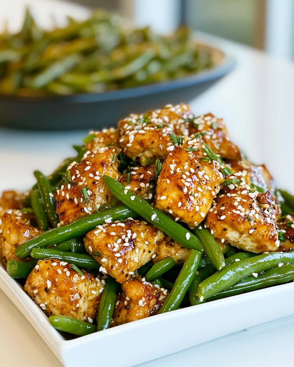 Delicious Asian Chicken and Green Beans dish photo