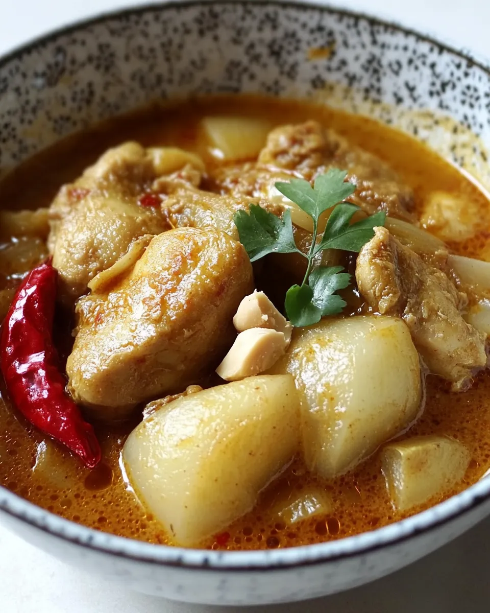 Classic Authentic Massaman Chicken Curry image