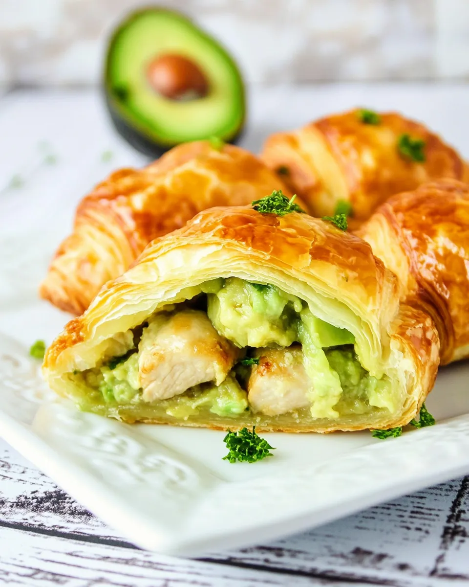 Delicious Avocado Chicken Croissants image