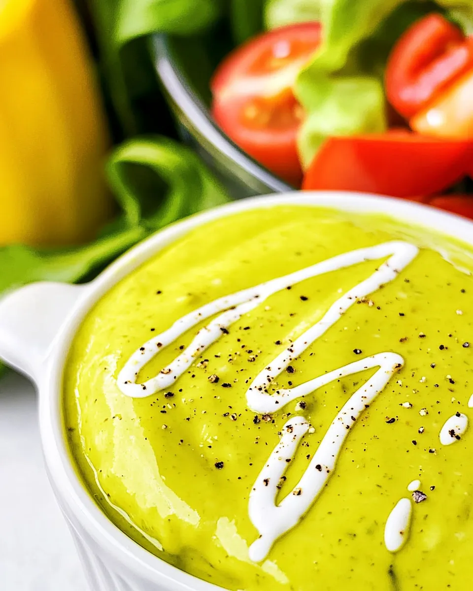 Homemade Avocado and Greek Yogurt Dressing photo