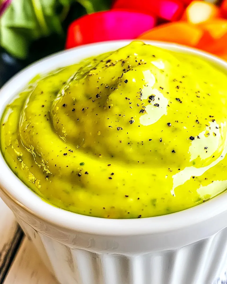 Classic Avocado and Greek Yogurt Dressing image